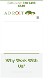 Mobile Screenshot of adroitrecycling.com