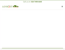 Tablet Screenshot of adroitrecycling.com